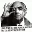 Screen print "Saramago" by LAPIZ. Text "I think we are all blind. We are blind people that can see but that do not look". Pixelated halftone print of Jose Saramgo, signed and numbered. asking price €75