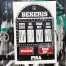 Detail view of the relief print "Bekersis-education-pokie" by street artist LAPIZ in Hamburg. One can read, PISA, Status of the parents, social index, engagemnet, ableism, saving and burn out, on an electronic box